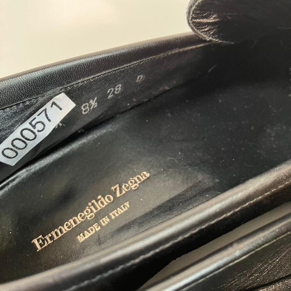 Ermenegildo Zegna Men’s 8.5 Black Suede Slip-On Horsebit Loafers Italian Made - Picture 16 of 16